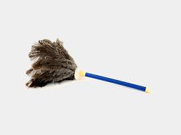 Espanador de pena 35cm cabo 26cm