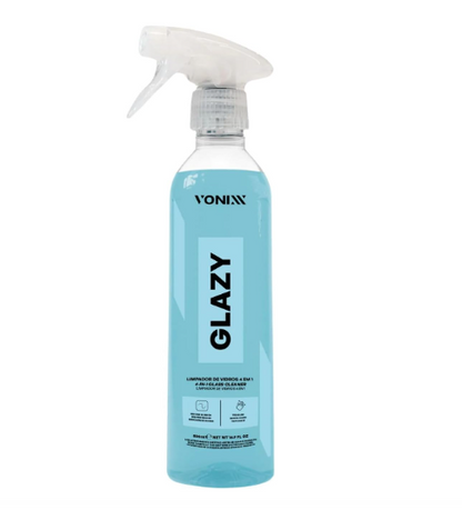 Vonixx glazy spray desengordurante limpador de vidros 4 em 1,  500 ml - Casa das Vassouras