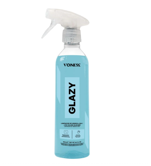 Vonixx glazy spray desengordurante limpador de vidros 4 em 1,  500 ml - Casa das Vassouras